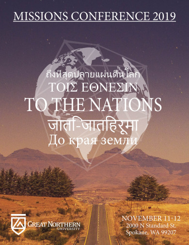 Missions conference 2019 poster